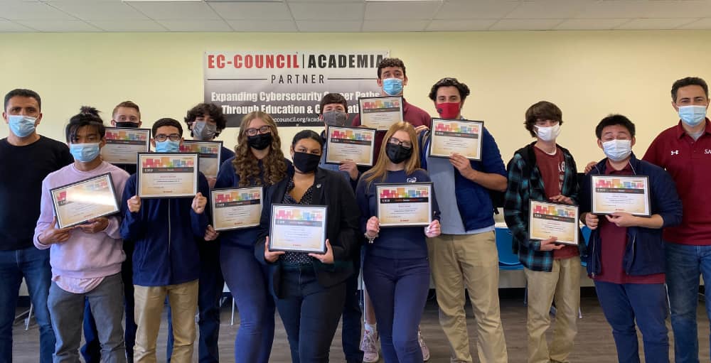 Utica Academy of Science students passed their first Certified Secure Computer User (CSCU) test and received their certificate by EC-Council Academia. Congratulations, Atoms!